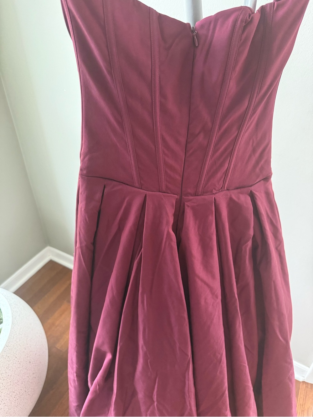 House of CB Wine Lady Strapless Midi Dress - Picture 11 of 11